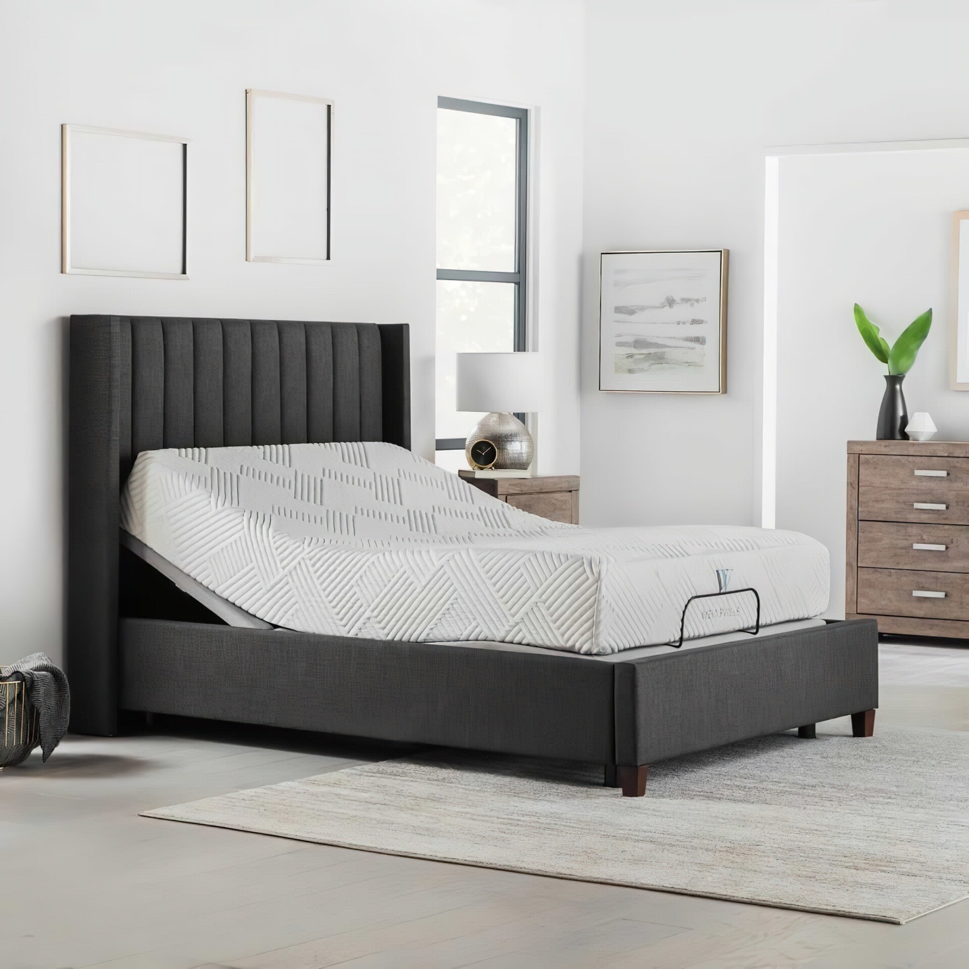 Malouf S755 smart adjustable bed base at Mattress Direct Oviedo